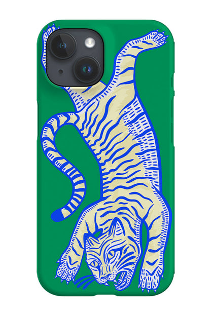 RoyalCovers.uk - Tiger Phone Case (Bright Green)
