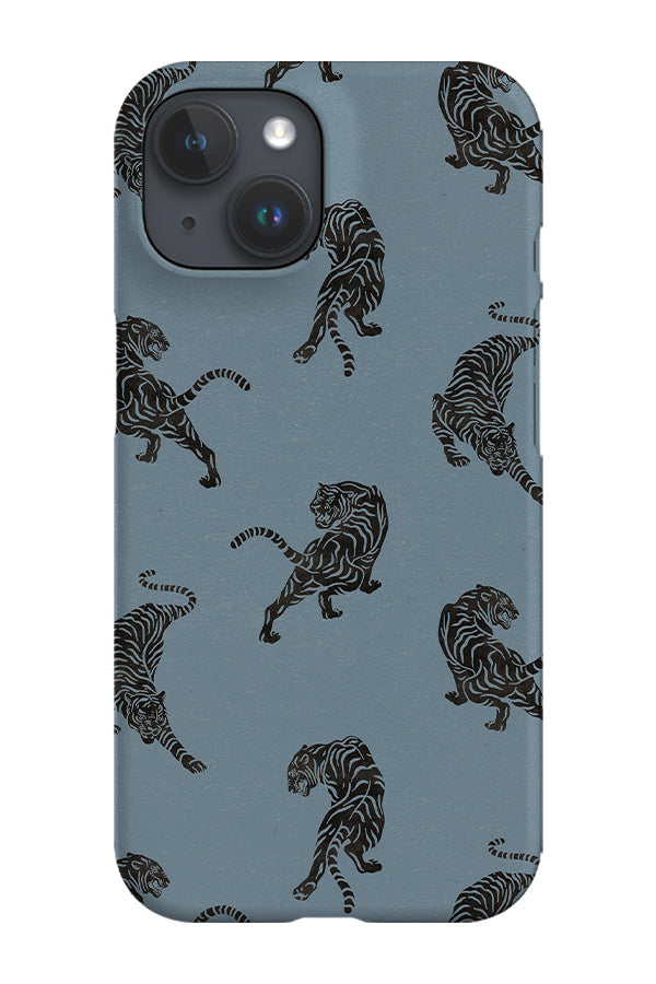 RoyalCovers.uk - Tiger Stencil Cutout Phone Case (Blue)