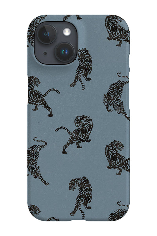 RoyalCovers.uk - Tiger Stencil Cutout Phone Case (Blue)