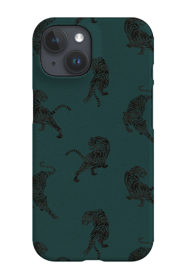 RoyalCovers.uk - Tiger Stencil Cutout Phone Case (Green)