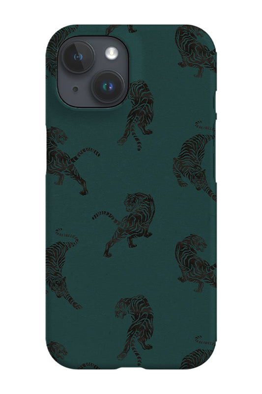 RoyalCovers.uk - Tiger Stencil Cutout Phone Case (Green)