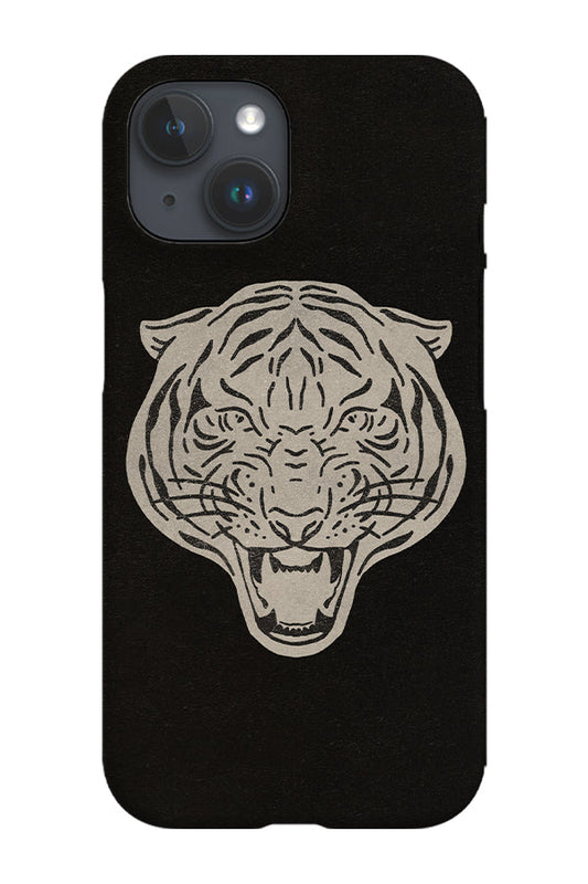 RoyalCovers.uk - Tiger Stencil Head Phone Case (Black)