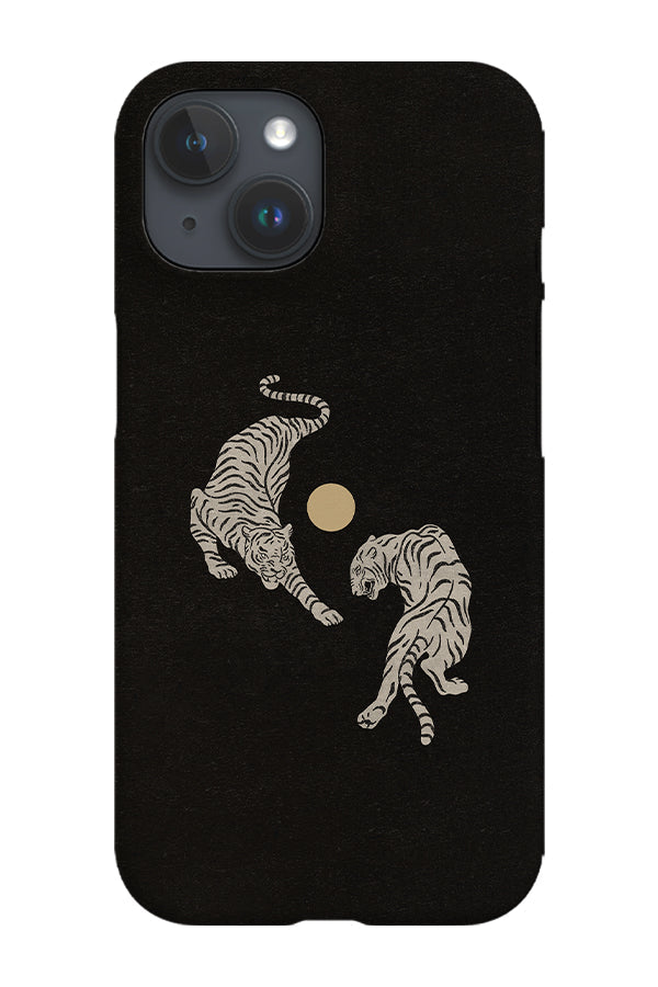 RoyalCovers.uk - Two Tigers Stencil Phone Case (Black)