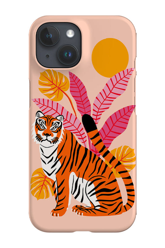 RoyalCovers.uk - Tiger & Plants Phone Case (Peach)