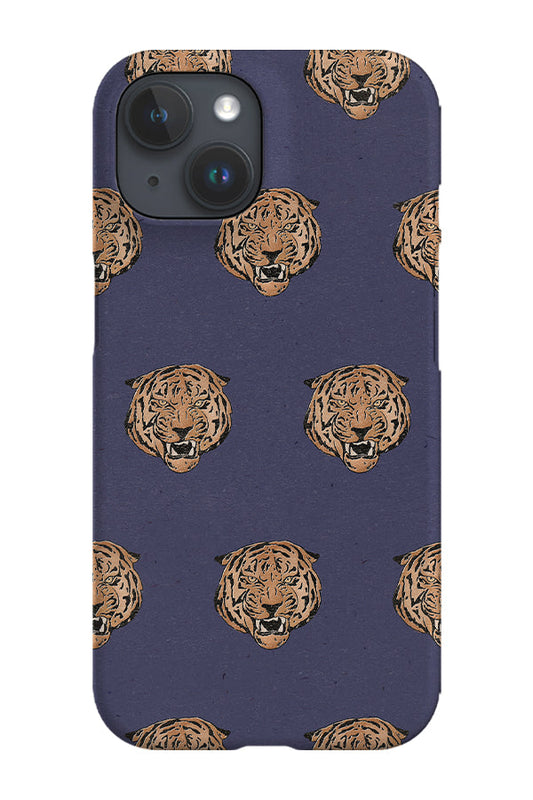 RoyalCovers.uk - Retro Tiger Head Phone Case (Purple)