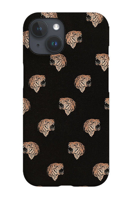 RoyalCovers.uk - Retro Tiger Head Side View Phone Case (Black)