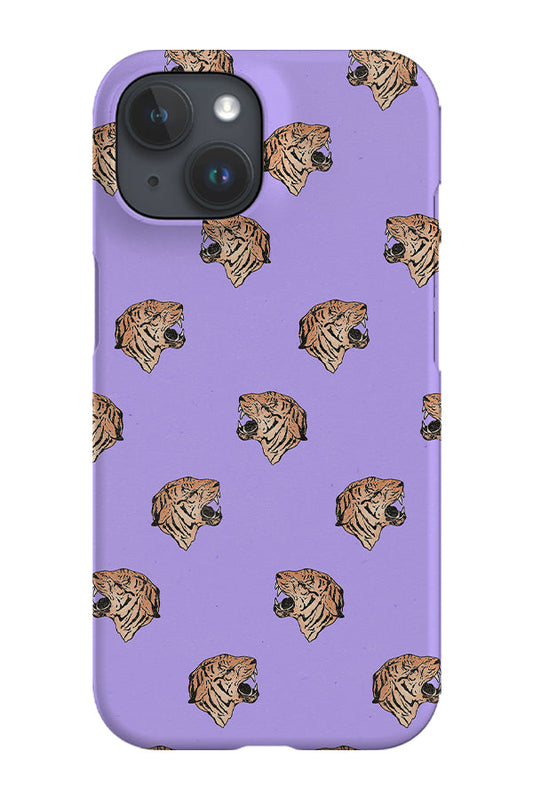 RoyalCovers.uk - Retro Tiger Head Side View Phone Case (Lilac)