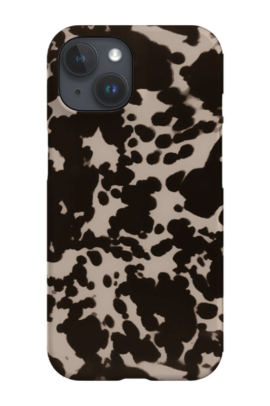RoyalCovers.uk - Tortoise Print Phone Case (Peach Black)