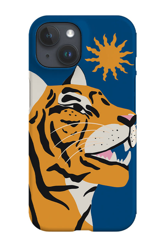 RoyalCovers.uk - Up Close Tiger Phone Case (Blue)
