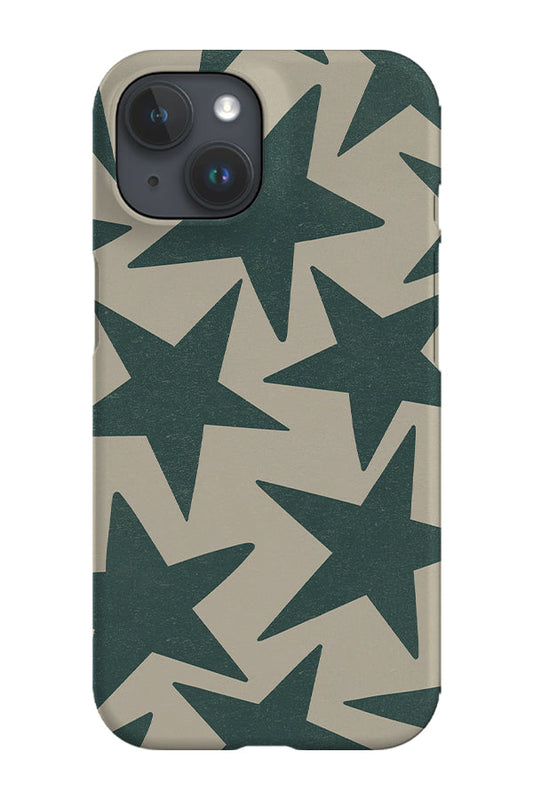 RoyalCovers.uk - Vintage Large Stars Phone Case (Moody Green)