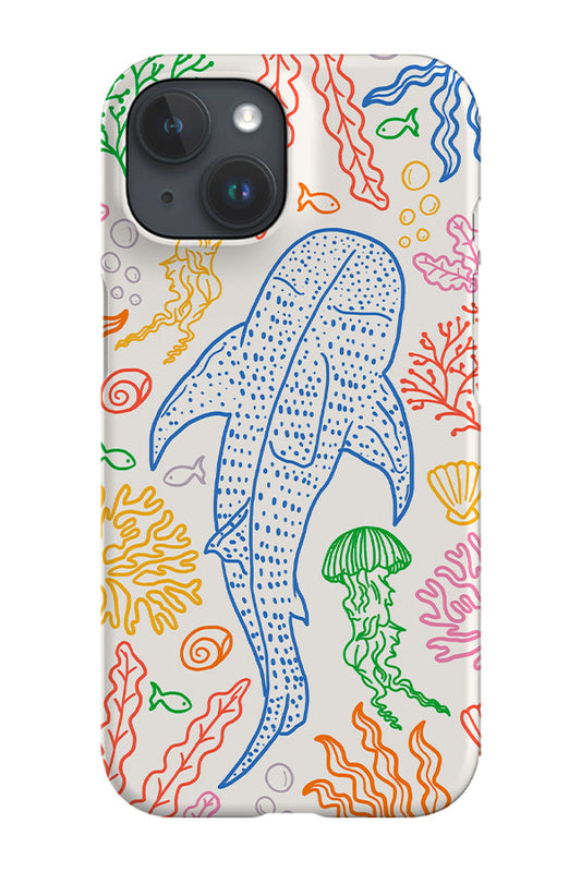 RoyalCovers.uk - Whale Shark Coral Reef Phone Case (Rainbow)