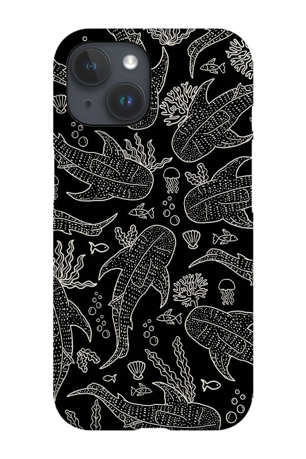 RoyalCovers.uk - Whale Shark Scatter Coral Reef Phone Case (Black)