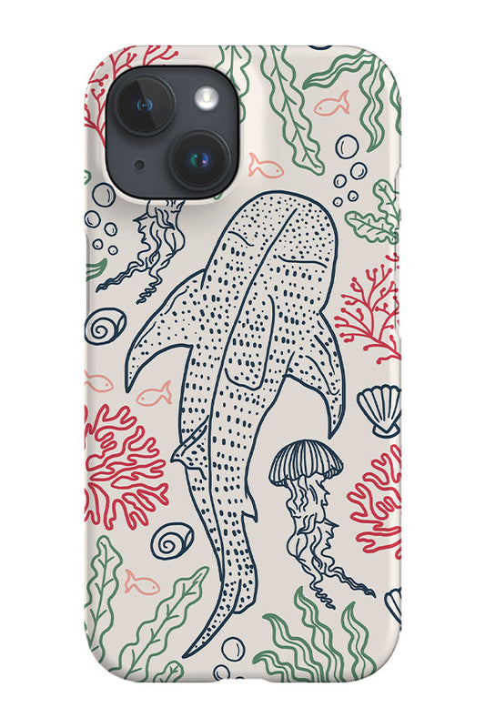 RoyalCovers.uk - Whale Shark Coral Reef Phone Case (Vintage Nautical)
