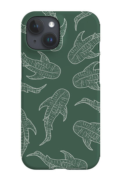 RoyalCovers.uk - Whale Shark Scatter Phone Case (Khaki)