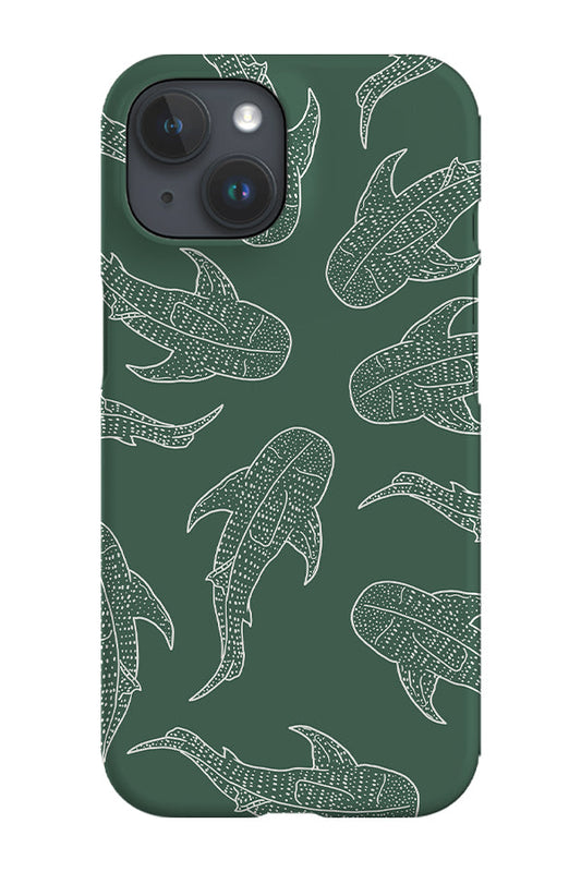 RoyalCovers.uk - Whale Shark Scatter Phone Case (Khaki)