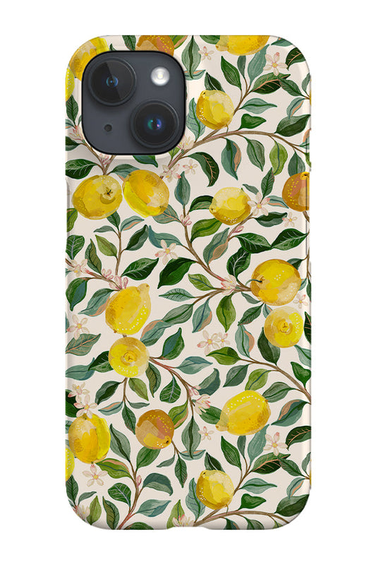 RoyalCovers.uk - Luscious Lemons By Rebecca Elfast Phone Case (Beige)